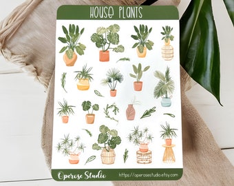 Kiss Sticker Sheets - House Plants Stickers