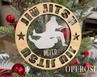 Personalized Jiu Jitsu Ornament/Custom Ornament/Sport Ornament/Custom Gift