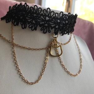 Elegant goth choker zdjęcie 2