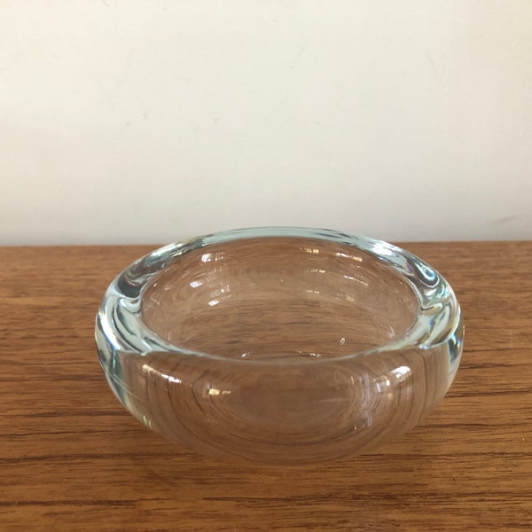 Holmegaard danish bowl/trinket dish/jewellery dish/pin dish - scandi design - vintage glassware - gift - valentines - mothers day