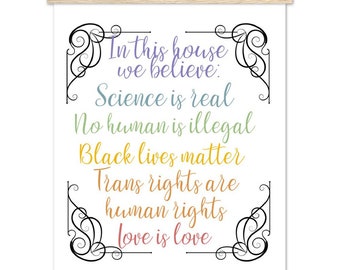 In This We Believe Poster - Etsy