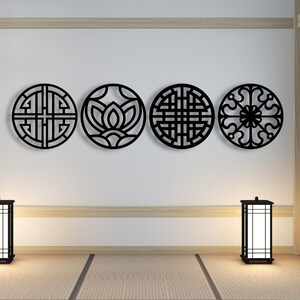 Korean Pattern Wall Decor Korean Traditional Wall Art - Etsy