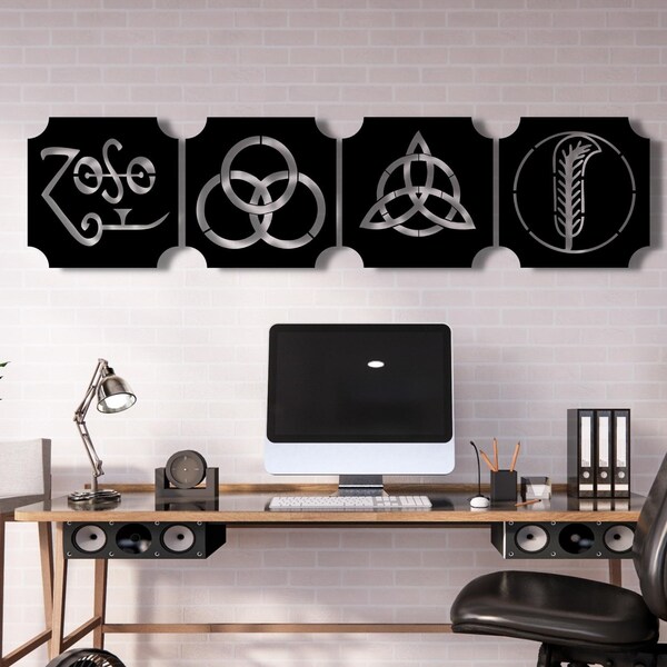 Led Zeppelin Symbols Etsy