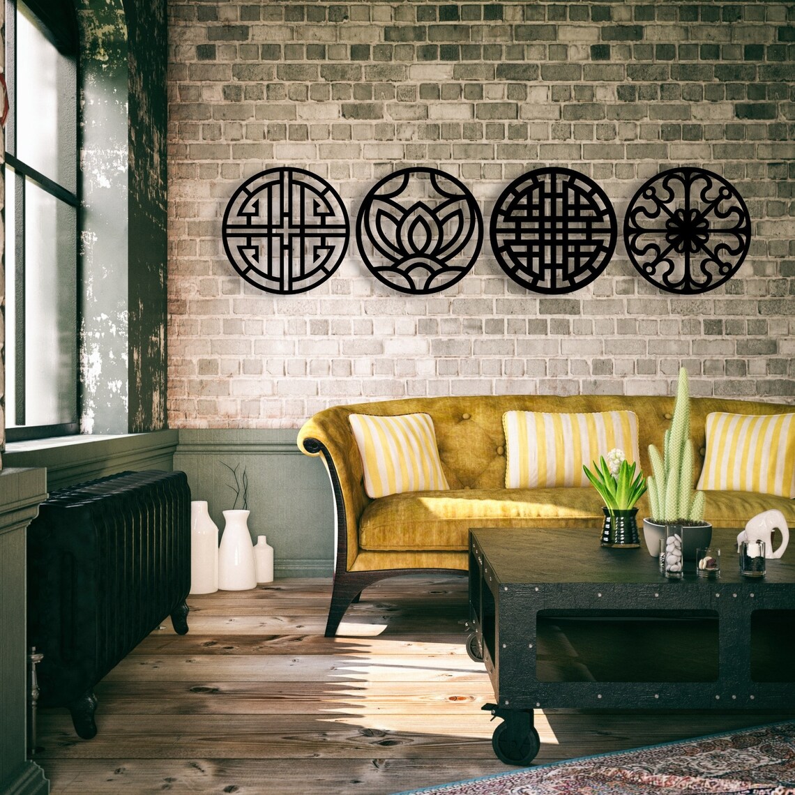 Korean Pattern Wall Decor Korean Traditional Wall Art Etsy