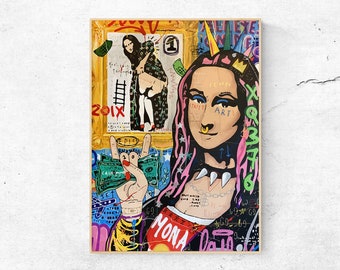 Mona Lisa Pop Art | Etsy