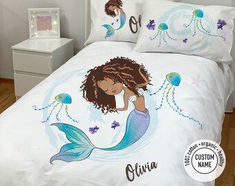 mermaid comforter queen