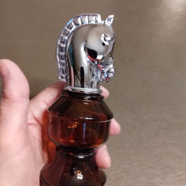 Discontinued Avon horse bottle