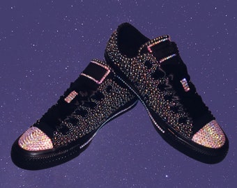 rhinestone converse sneakers
