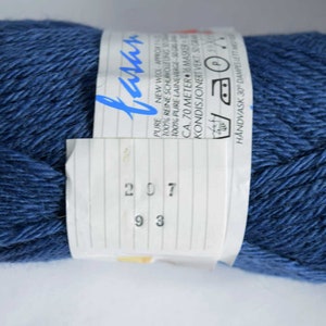 DALE GARN Fasan Yarn - 18 x 50g skeins (900g total) Blue Norwegian Yarn - Scandinavian Pure Wool Vintage - Retro - Yarn - Knitting, Crochet