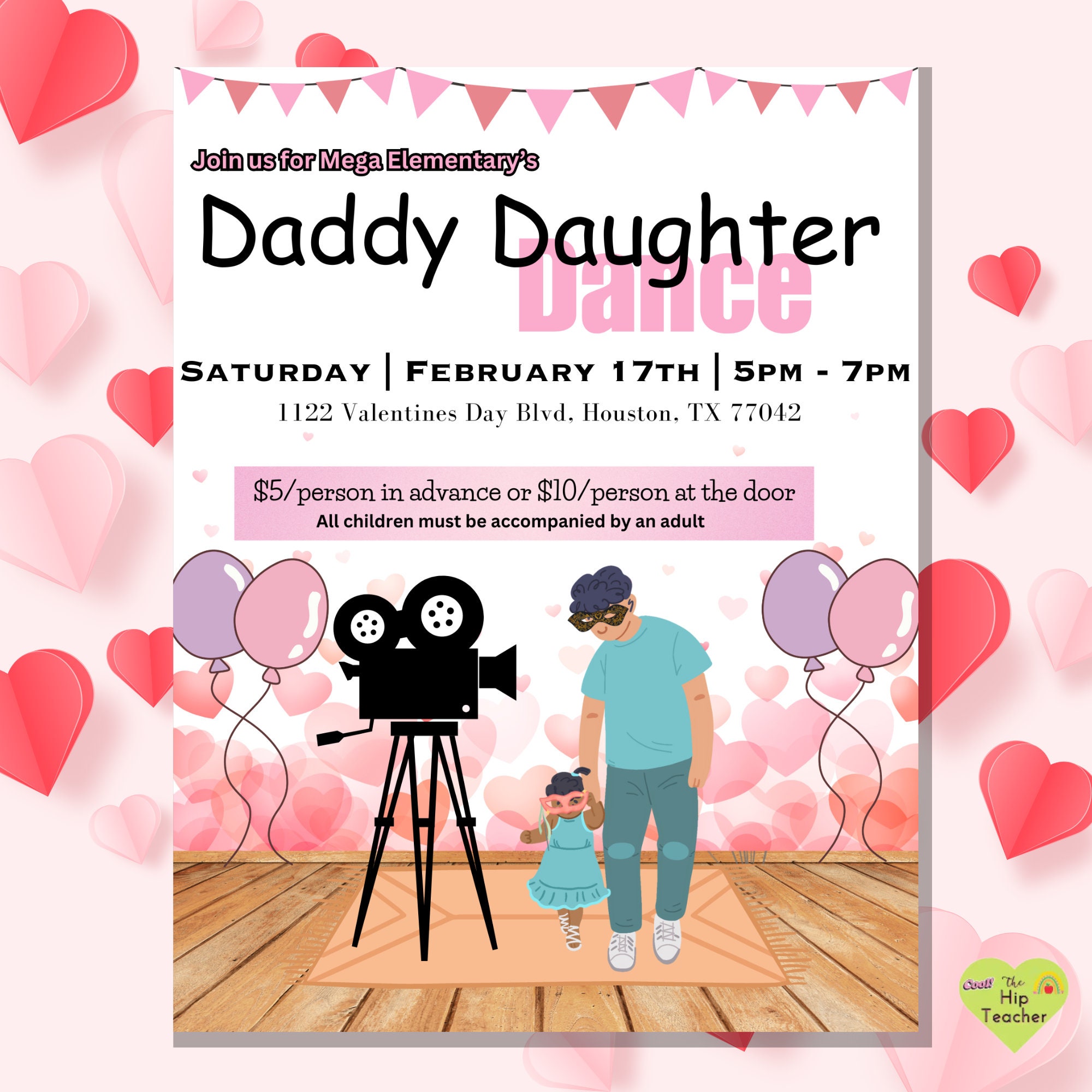 Barbie Daddy Daughter Dance Invitation