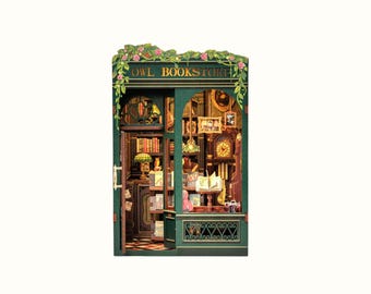 Charmanter DIY Eulen Buchladen Buchnische | Perfekter Bibliothek Einsatz für Buchliebhaber