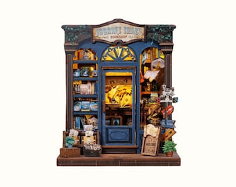 Kit de Librería Miniatura Journey Trace DIY en Rincón de Libro