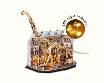 DIY boekenhoekset natuurhistorisch museum: kerstcadeau brachiosaurus of blauwe vinvis