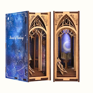 Secretos de la Galaxia: Kit de rincón de lectura DIY inspirado en Acotar / Ciudad de luz estelar inspirada en Velaris / Regalo 3D para el Día del Padre para amantes de la lectura