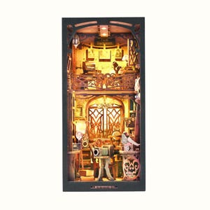 Magic Night Alley - Vintage Rincón de Libro de Madera | Kit DIY