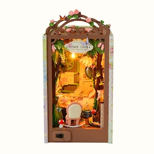 Diário de Fada das Flores: Kit de Cantinho de Livros DIY – Presentes de Diorama para Amantes de Livros