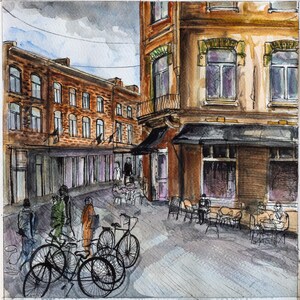 Café cycliste à Maastricht