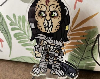 Predator Scar Standee - acrylic scifi xenomorph yautja avp alien waterproof acrylic charm