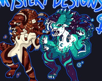 Mystery Yautja designs - Adoptable Fullbody Adopts Anthro DND Scifi Alien Predator