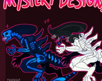 Mystery Xenomorph designs - Furry Adoptable Fullbody Fursona Adopts Anthro DND scifi alien