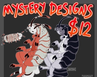 Mystery isopod designs - Furry Adoptable Fullbody Fursona Adopts Anthro Entomology