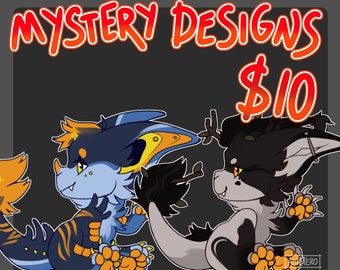 Mystery vernid designs - Furry Adoptable Fullbody Fursona Adopts Anthro
