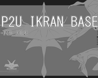 P2U Ikran Base - Avatar Way of Water Base Adoptable Adopt Fursona Dragon Scifi