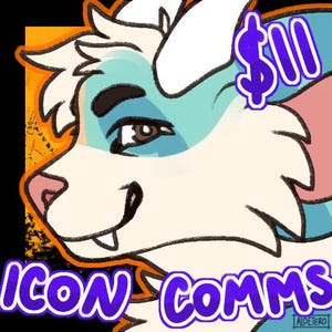 Furry Icon Commissions - Fursona Reptile Art Commission Anthro Dragon Fantasy Amine Vtuber RPG