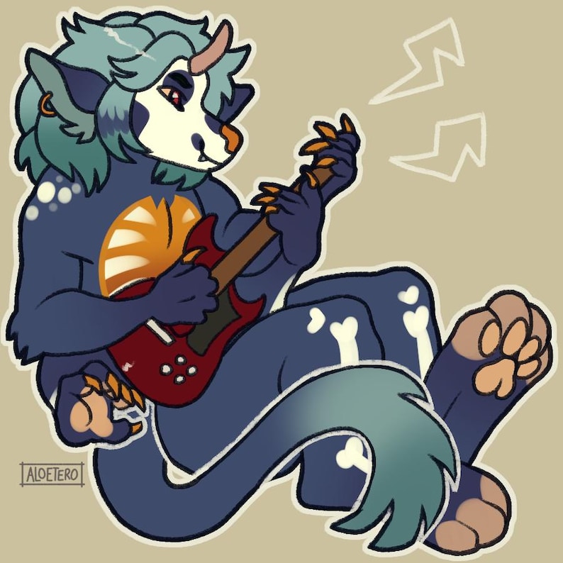 Commissioni Furry a Corpo Intero - Commissione artistica Fursona Rettile Drago Antropomorfo Fantasy Anime Vtuber RPG immagine 9