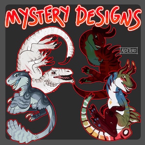 Mystery dino designs - Furry Adoptable Fullbody Fursona Adopts Anthro paleo paleoart art