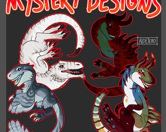 Mystery dino designs - Furry Adoptable Fullbody Fursona Adopts Anthro paleo paleoart art