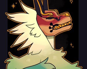 Commissioni Furry personalizzate - Commissione artistica Fursona Rettile Drago Antropomorfo Fantasy Anime Vtuber RPG