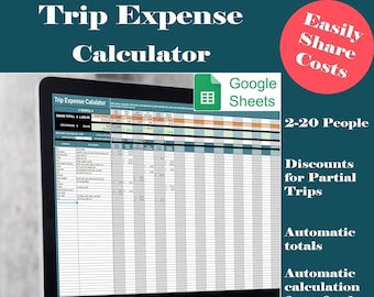 Reisekosten-Rechner - Google Sheets Spreadsheet (Reisekosten automatisch berechnen und aufteilen)