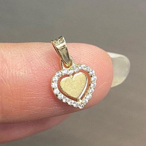 Collana con ciondolo a forma di cuore in oro massiccio 14K - Gioielli unici fatti a mano