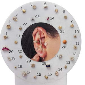 14k Solid Gold Helix Piercing Dainty Stud Earring Tragus Conch Stud Push in Labret Flat Back Earring, Cartilage, Customs Duty Free