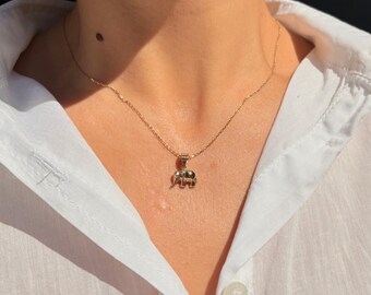 Kette Mit Elefanten Anhänger Gold – 52 Im Angebot Bei
