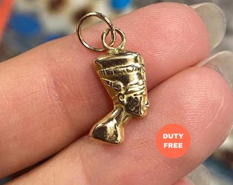 18Kゴールド ネフェルティティネックレス、ネフェルティティ、エジプト