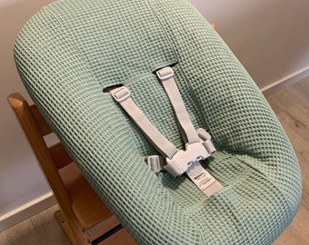 27 couleurs disponibles! Housse nouveau-né en tissu gaufré de luxe vieux vert pour ensemble nouveau-né Stokke Tripp Trapp© chaise haute - stokke cover/ bezug