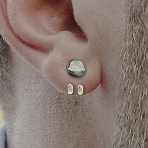 Mens Earrings - Silver Stud Earrings, Mens Studs, Minimalist Boyfriend Manly Gift, Male Earring Silver, Edgy Stud Men, Mens studs, A330