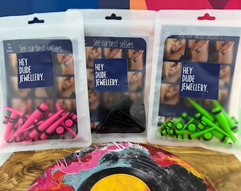Ear Stretching Kit, Stretching Kit, Lobe, Black Ear piercing kit, Septum stretcher, Ear Gauges 14G, 12G, 10G, 8G, 6G, 4G, 2G, 0G, 00G, DrawG