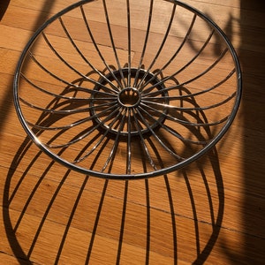 Mid-Century Rare Silver-Plated Wire Irregular Fruit Basket from Germany Mid-Century Rare Silver-Plated Wire Irregular Fruit Basket from Germany