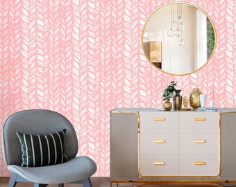 Knit Wallpaper Peel and Stick, Cozy Winter Home Decor, Canvas Removable Wall Paper