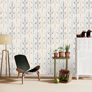 Mcm Wallpaper Peel and Stick, Retro Wallpaper, Geometric Wallpaper
