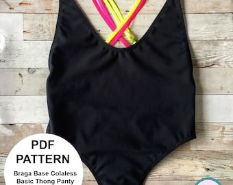 Digital Printable Mold Pattern in PDF - Real size - One Piece Swimsuit / TINI Swimsuit in 6 sizes