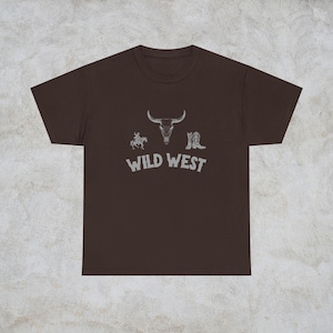 Wild West T-shirt, Wild West tee, Western T-shirt, Cowboy tee, Cowgirl tee, Graphic T-shirt, Unisex T-shirt, Retro tee, Vintage Cowboy tee