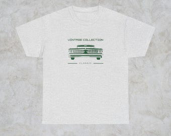 Auto-T-Shirt | Auto abgeschlagen | Vintage Autot-shirt | Oldtimer Hemd | T-Shirt | Retro Auto T-Shirt | 90er Jahre Auto T-Shirt | Ästhetisches T-Shirt
