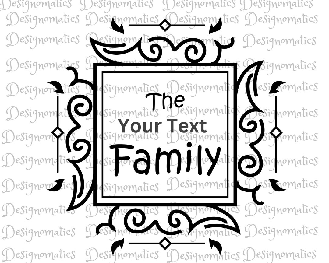 Family Split Monogram Svg Png Family Monogram Svg Cutting - Etsy