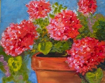 Red Geraniums