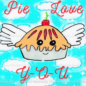 Pie Love You JPG digitaal bestand
