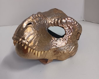 Custom day of the dead dino mask Cosplay furry role play T-rex Jurassic world Halloween costume